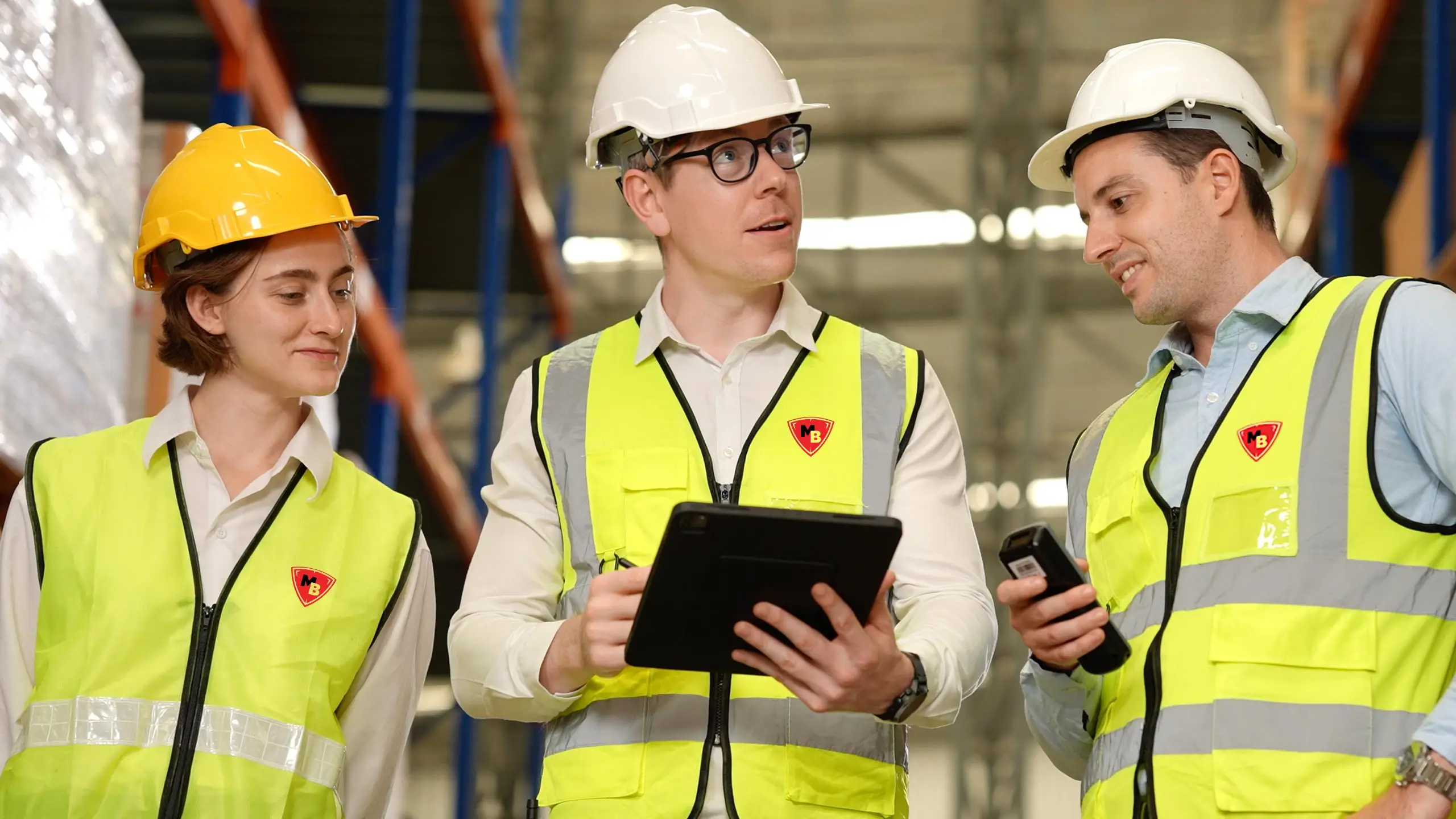 Bei der Brandwache in Lagerhallen gilt besondere Aufmerksamkeit - drei Mitarbeiter von MB Security sind hier vor Ort